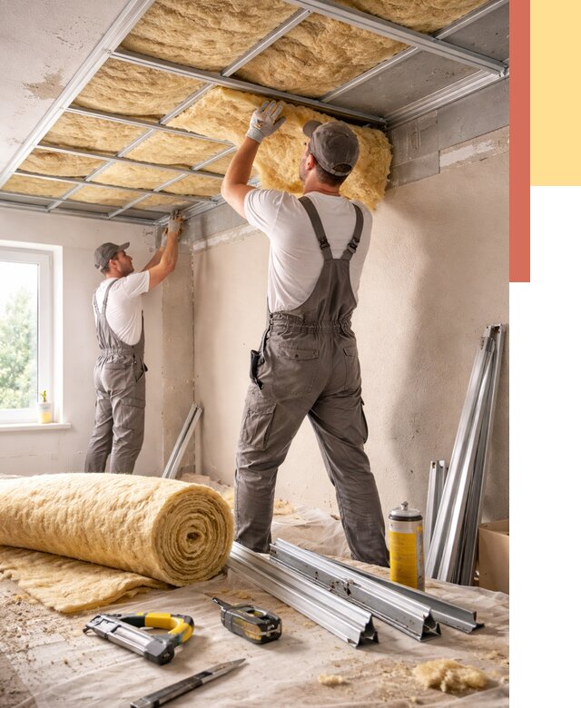 Утепление потолка в Кирове от 7461 руб/м2 — недорого, быстро, под ключ | ОТДЕЛОЧНИК-Кри