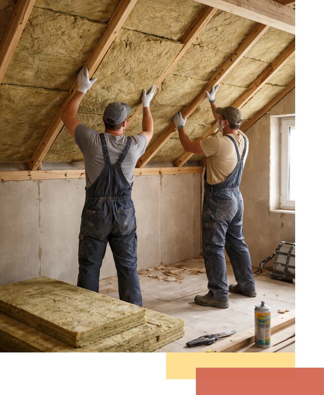 Утепление потолка минеральной ватой в Кирове