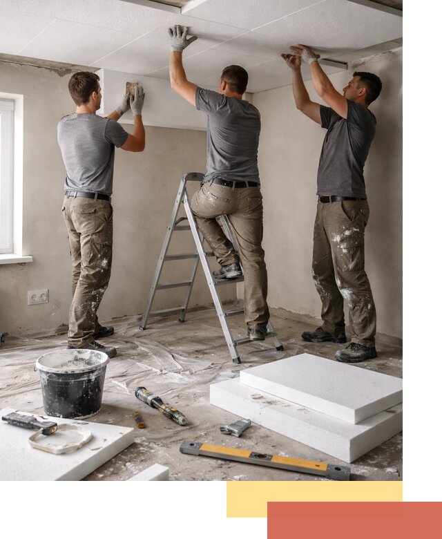 Утепление потолка пенопластом в Кирове быстро и качественно